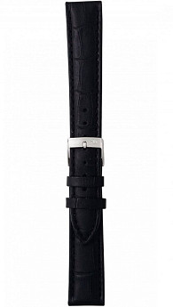ремешок для часов Bolle Morellato 1930 из кожи теленка (имитация аллигатора), черный 019, ширина 20