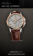 Ремень Corum 0480/00545, из кожи аллигатора, коричневый, размер 21/18 мм