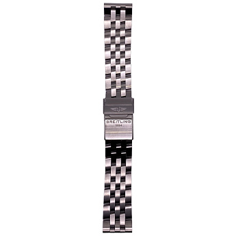Браслет Breitling 377A, из сатинированной стали, стальной, размер 22 мм