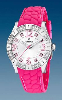 Ремень Festina BC07558, из каучука, фуксия, размер 20 мм