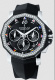 Ремень Corum 0480/00318, из каучука, черный, размер 21/18 мм