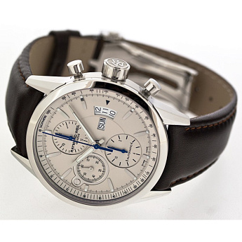 Ремень Raymond Weil SI2102-7737-R-8, из кожи телёнка, коричневый, (имитация аллигатора), размер 21мм
