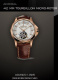 Ремень Corum 0480/00545, из кожи аллигатора, коричневый, размер 21/18 мм