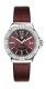 Ремень Tag Heuer FC6223, из кожи телёнка и сатина, фиолетовый