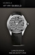 Ремешок для часов Corum bubble из каучука, черный, 24/20, 110/75 (0480/01259) bubble