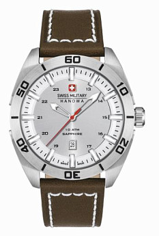 Ремень Swiss Military Hanowa STL 06-4282.04.001, из кожи телёнка, размер 21 мм
