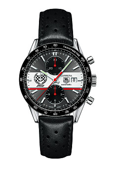 Ремень Tag Heuer FC6233, из кожи телёнка, черный