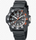 Ремень Luminox FP3800.80Q, из полиуретана, серый, размер 24 мм