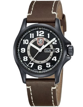 Ремень Luminox FE1800.70B, из кожи телёнка, коричневый, размер 23 мм