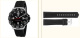 Ремень Tag Heuer BT0714, из каучука, черный, размер 20 мм