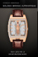 Ремень Corum 0480/00569, из кожи аллигатора, коричневый, размер 20/18 мм