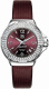 Ремень Tag Heuer FC6223, из кожи телёнка и сатина, фиолетовый