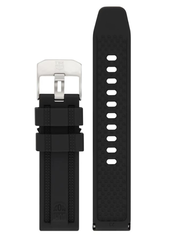 черный полиуретановый ремешок, застежка из нерж. стали, для часов серии 8800, 8880, в чехле, размер 23 мм