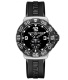 Ремень Tag Heuer BT0717, из каучука, черный, размер 22 мм
