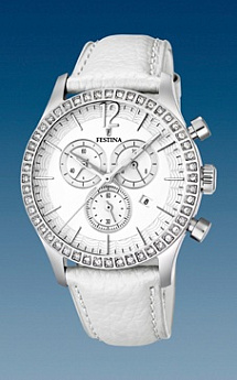 Ремешок из кожи теленка белый 21 мм для часов FESTINA DREAM (F16590/1)