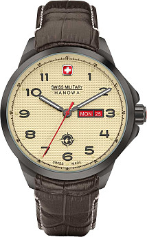 Ремень Swiss Military Hanowa SMSGB2100340-STL, из кожи телёнка, коричневый