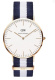 Ремень Daniel Wellington DW00200004, из нейлона, триколор, размер 20 мм