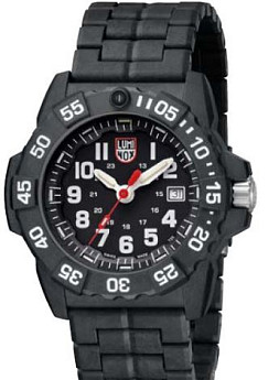 Браслет Luminox FPX.2402.20B.K, из полиуретана, черный, размер 24 мм