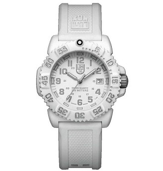 Ремень Luminox FP7050.10Q, из силикона, белый, размер 19 мм