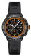 Ремень Tag Heuer FT6038, из каучука, черный, 22 мм, под клипсу