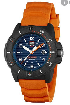 Ремень Luminox FPX.3800.35B.K, из полиуретана, оранжевый, размер 24 мм