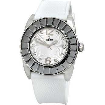 Ремешок из каучука белый 24 мм для часов FESTINA DREAM (F16540/1)