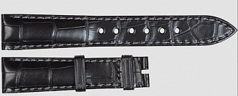 Ремешок для часов CORUM ADMIRAL черный из кожи алигатора без вставок (0480/00479)