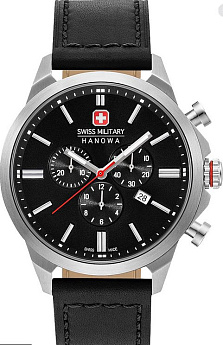 Ремень Swiss Military Hanowa STL 06-4332.04.007, из кожи телёнка, черный