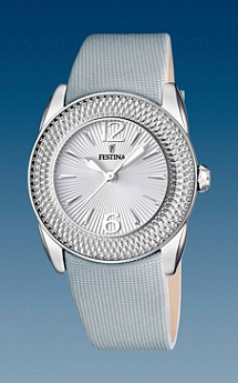 Ремешок из кожи теленка серый 21 мм для часов FESTINA DREAM (F16592/2)