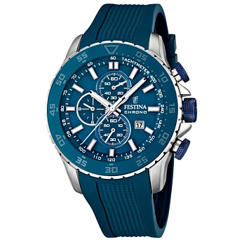 Ремешок из каучука синий 24 мм для часов FESTINA CERAMIC (F16642/2)