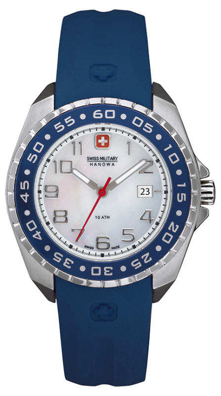 Ремень Swiss Military Hanowa STL-06-6144.04.001.0, из каучука, синий