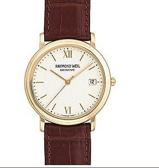 Ремень Raymond Weil SI1902-JSB-C-6, из кожи телёнка, коричневый, размер 19 мм