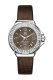 Ремень Tag Heuer FC6221, из кожи телёнка и сатина, коричневый