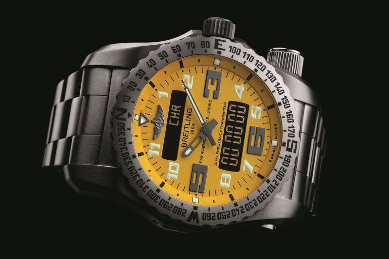 Браслет Breitling 159E, из титана, стальной, размер 26 мм