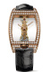 Ремень Corum 0480/00558, из кожи аллигатора, черный, размер 