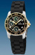 Ремень Festina BC06625, из каучука, черный, размер 18 мм, без застежки