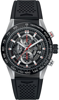 Ремень Tag Heuer FT6046, из каучука, черный