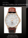 Ремень Corum 0480/00480, из кожи аллигатора, коричневый, размер 22/18 мм