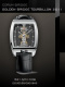 Ремень Corum 0480/00471, из кожи аллигатора, коричневый, размер 19/18 мм