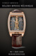 Ремень Corum 0480/00471, из кожи аллигатора, коричневый, размер 19/18 мм