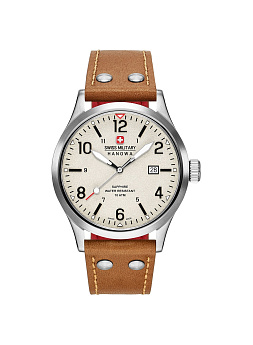 Ремень Swiss Military Hanowa STL 06-4280.04.002.02, из кожи телёнка, коричневый