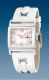 Ремень Festina BC06166, из кожи телёнка, белый, размер 24 мм