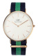 Ремень Daniel Wellington DW00200005, из нейлона, триколор, размер 20 мм