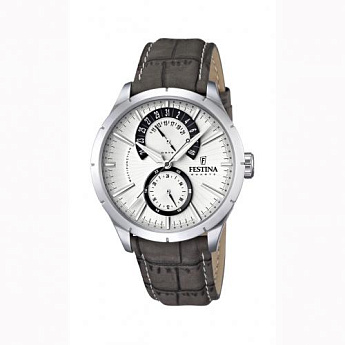 Ремешок из кожи теленка темно-серый 23 мм для часов FESTINA RETRO (F16573/2)