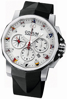 Ремень Corum 0480/00078, из каучука, черный, размер 22/20 мм