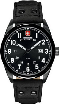 Ремень Swiss Military Hanowa STL 06-4181.13.007, из кожи телёнка, размер 22 мм