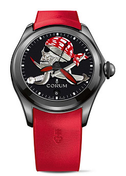 Ремешок для часов из каучука, красный, 24/20, для bubble