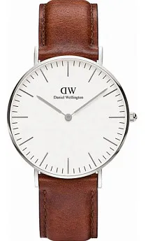 Ремень Daniel Wellington DW00200052, из кожи телёнка, светло-коричневый, размер 18 мм
