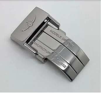 Клипса Breitling A20D.1, из полированной нерж. стали для кожаного ремешка, размер 20 мм