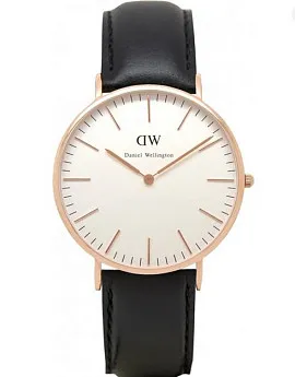 Ремень Daniel Wellington DW00200007, из кожи телёнка, черный, размер 20 мм